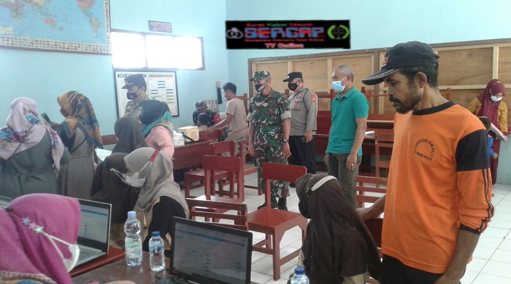 Camat Panawangan Kapolsek, Koramil Meninjau Pelaksanaan Vaksinasi Anak Usia Dini 6-11 Tahun Vaksinasi Anak