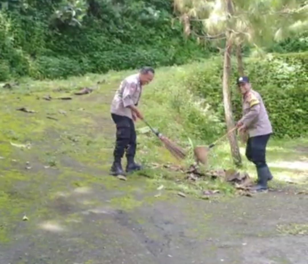 Polisi Lakukan Korve di Objek Wisata Lembah Curugan Gunung Putri