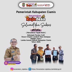 Juara Ke 1 Tingkat Kabupaten Ciamis Anayaman Pandan Citapenlandeuh Desa Sukajaya