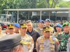 Wakapolrestabes Bandung Pimpin Apel Pengamanan Unjuk Rasa Mahasiswa di Sejumlah Titik Kota Bandung