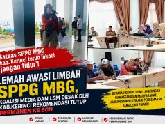Lemah Awasi Limbah SPPG MBG, Koalisi Media dan LSM Desak DLH Kab.Kerinci Rekomendasi Tutup Permanen Ke BGN