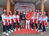 Sambut HUT RI Ke-81 dan Hari Jadi Kabupaten Bekasi Ke-76, Pemdes Cikarageman Gelar Gerak Jalan Santai dan Serukan Pilkades Damai