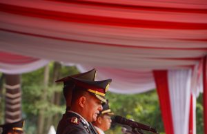 Kapolresta Bandung Hadiri Upacara HUT ke-81 RI di Lapangan Upakarti