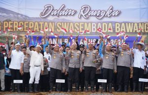 Polri Tanam Serentak Bawang Putih di 14 Daerah di Jabar