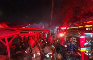 Polisi Amankan TKP Kebakaran Material Kayu di Blok Kalisana