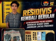 Residivis Kembali Berulah, Kurir Sabu Jaringan Lintas Provinsi Diciduk Satreskoba Polres Kerinci Dengan Modus Sistem Tempel