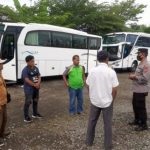 Kapolsek Kadipaten Polres Tasikmalaya Kota Tinjau Objek Wisata Water Park, Berikan Imbauan Kepada Awak Bus Kapolsek Kadipaten
