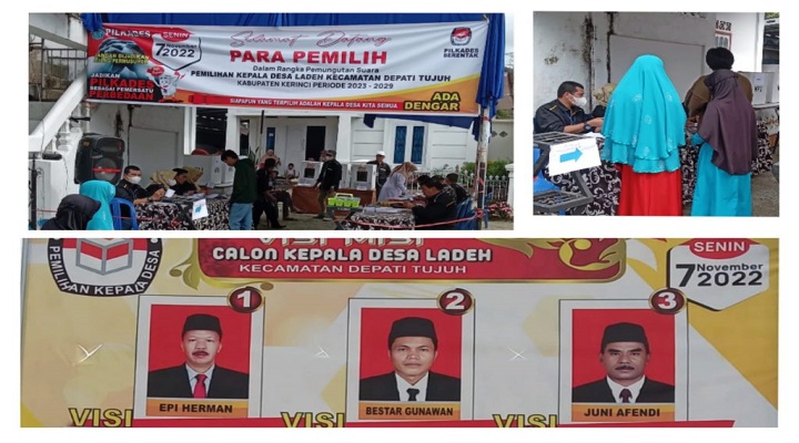 Juni Efendi Terpilih Kepala Desa Ladeh Periode 2023-2029 Ladeh