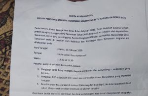 Kepala Desa Tamansari Setu Langgar Perjanjian Kesepakatan Bersama