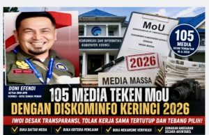 Ketua IWO Doni Efendi Meminta Diskominfo Kabupaten Kerinci Transparan Mengenai MOU Dengan Media Cetak dan Online