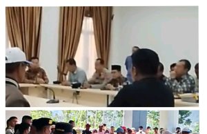 Masyarakat Desa Semerah Demo Di Kantor Bupati Tuntut Pemberhentian Kepala Desa