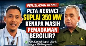 Meski Disuplai PLTA, Kenapa PLN Masih Lakukan Pemadaman Bergilir Kerinci dan Sungai Penuh