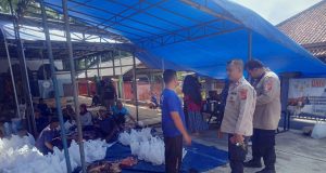 Kapolsek Rajadesa Bersama Anggota, Monitoring Pemotongan Hewan Kurban