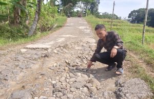 Warga Keluhkan Jalan Nagarajaya, Nagarajati Blok Cigerang Rusak Parah