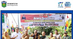 Jembatan Perintis Garuda Kodim 0417/Kerinci Diresmikan Wako Alfin, Wujudkan Asta Cita Presiden RI