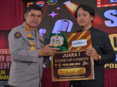 Gilang Indra Cakti Raih Juara Pertama Lomba Stand Up Comedy Polda Jabar
