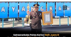 Satresnarkoba Polres Kerinci Meraih Juara III Lomba Kampung Bebas Narkoba Tingkat Polda Jambi