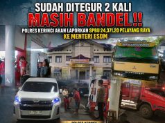 Sudah Ditegur 2 kali Masih Bandel !! Polres Kerinci Akan Laporkan SPBU 24.371.20 Pelayang Raya ke Menteri ESDM