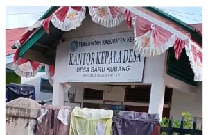 Miris !! Kantor Kepala Desa Diduga Beralih Fungsi Jadi Tempat Jemuran Pakaian Warga