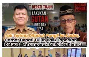 Camat Depati Tujuh Indra Hermawan Bantah Tudingan Pungli Balik Laporkan Ketua LSM Tamperak ke Polres Kerinci Dugaan Pencemaran Nama Baik