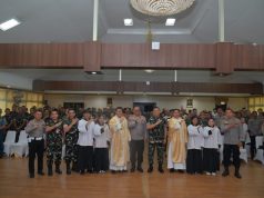 Misa Syukur dalam Rangka HUT Bhayangkara ke-80 di Mapolda Jabar