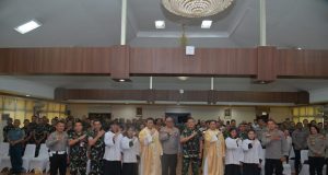Misa Syukur dalam Rangka HUT Bhayangkara ke-80 di Mapolda Jabar