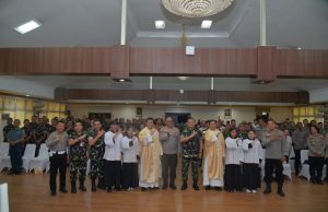 Misa Syukur dalam Rangka HUT Bhayangkara ke-80 di Mapolda Jabar