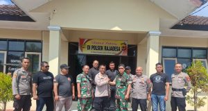 Sinergitas TNI Polri Lewat Silaturahmi Koramil 1311 Ke Polsek Rajadesa Di Sambut Penuh Kekeluargaan