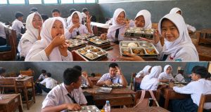 584 Siswa SMPN 1 Parakan Salak Sambut Baik Program MBG Dari Dapur SPPG Bojong Asih