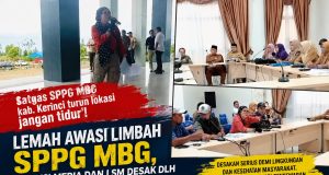 Lemah Awasi Limbah SPPG MBG, Koalisi Media dan LSM Desak DLH Kab.Kerinci Rekomendasi Tutup Permanen Ke BGN