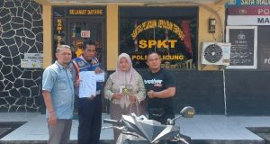 Gerak Cepat Polisi, Amankan dan Kembalikan Sepeda Motor Milik Warga yang Sempat Hilang