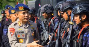 Gelar Pasukan : Dansat Brimob Polda Jabar Pastikan Kesiapan Personel Batalyon B Pelopor