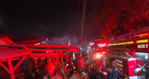 Polisi Amankan TKP Kebakaran Material Kayu di Blok Kalisana