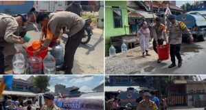 Sat Brimob Polda Jabar Peduli, Bantu Warga Tasikmalaya Dapatkan Air Bersih