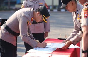 Kapolres Garut Pimpin Sertijab Sejumlah Pejabat, Tekankan Kinerja dan Integritas