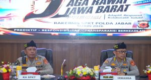 Perkuat Pelayanan Kepolisian, Irwasda Polda Jabar Buka Rakernis SPKT T.A. 2026