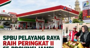 SPBU 24.371.20 Pelayang Raya Sungai Penuh Torehkan Prestasi, Terbaik II se- Prov. Jambi di Program MyPertamina